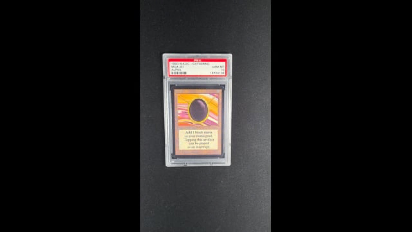 Alpha Mox Jet graded PSA 10 Gem Mint