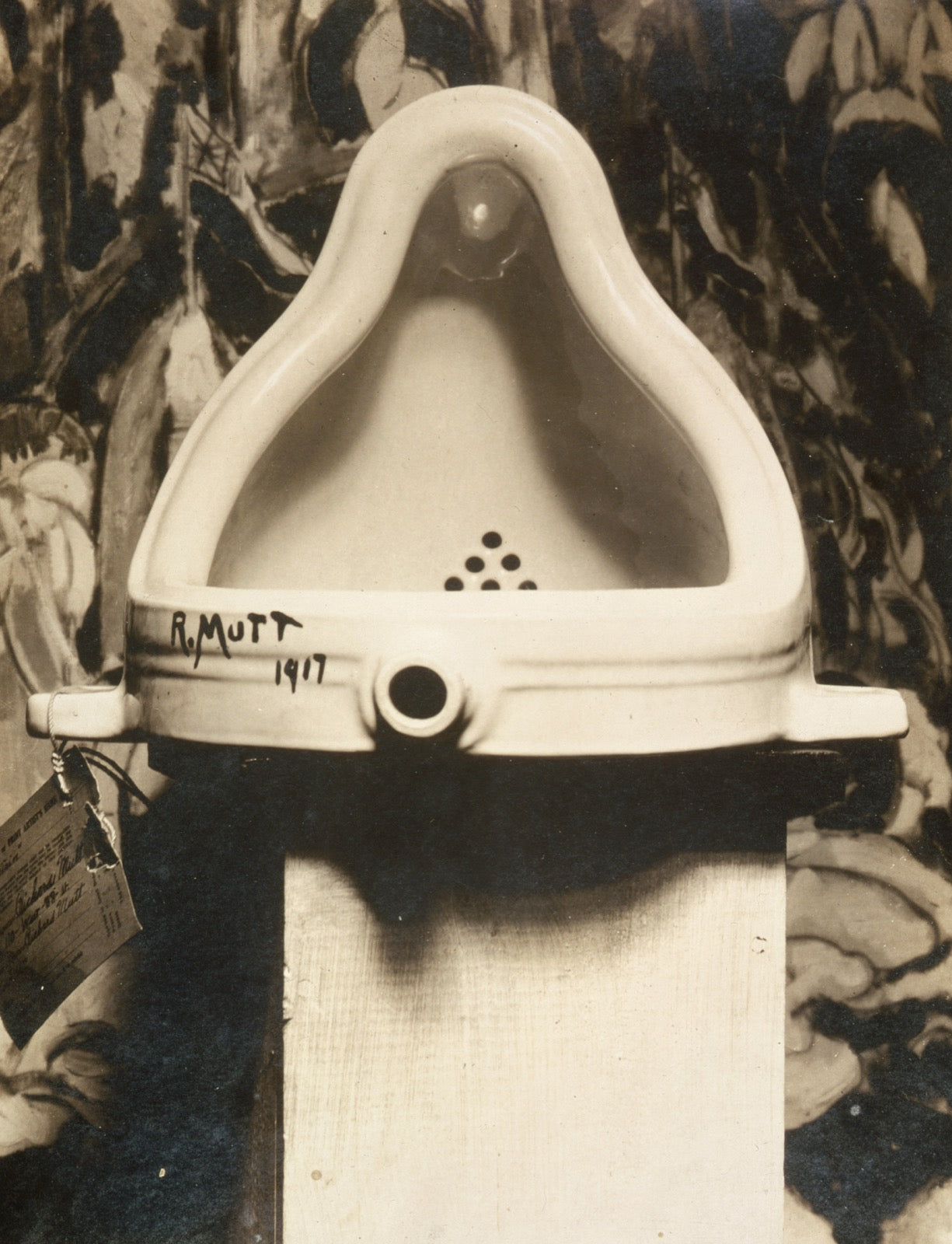 Marcel Duchamp's Fountain, photographed by Alfred Stieglitz, 1917