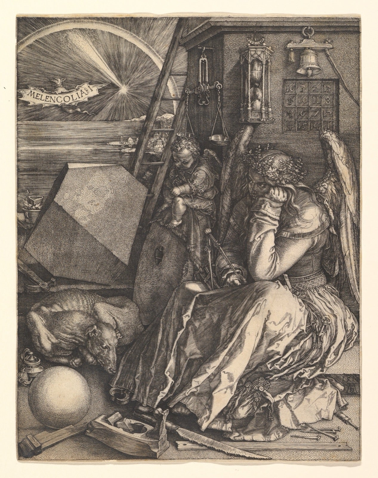 Melencolia I, Dürer's 1514 engraving on copper