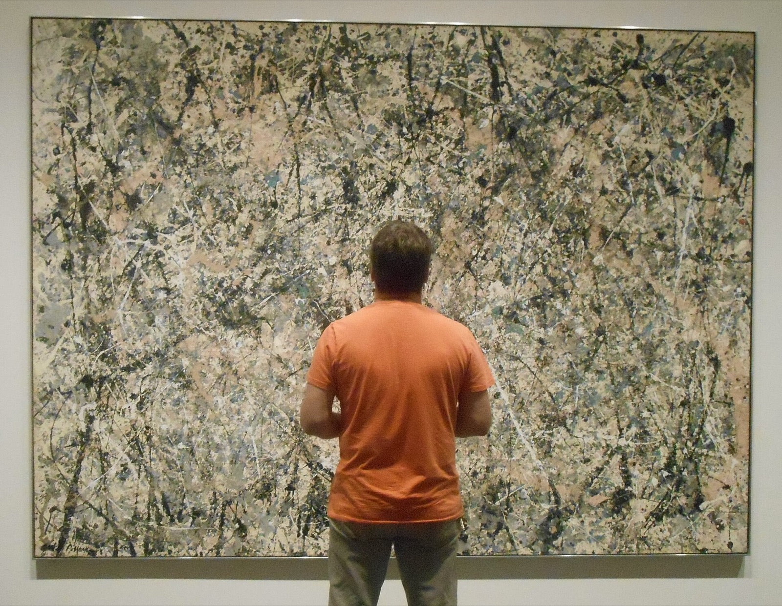 Number 1, 1950 (Lavender Mist) on display at the National Gallery of Art