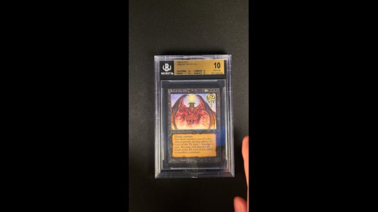 Alpha Lord of the Pit graded BGS 10 Pristine