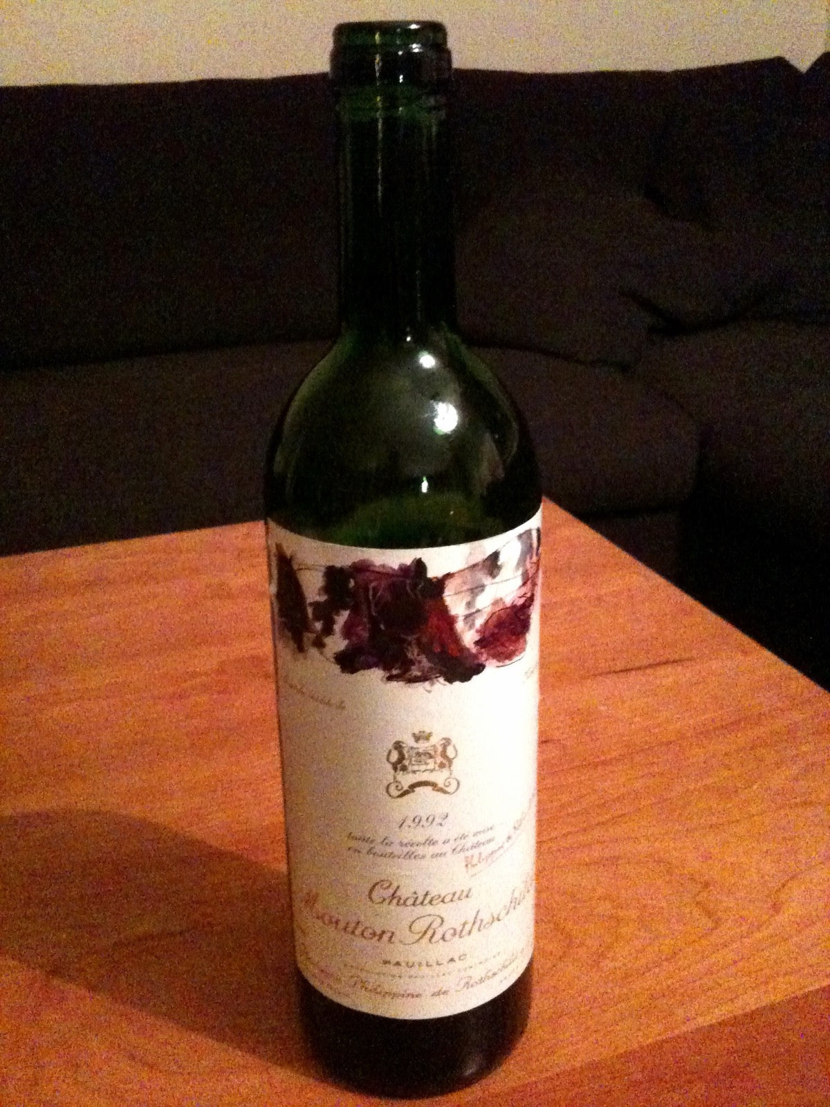 Château Mouton Rothschild bottle, Pauillac