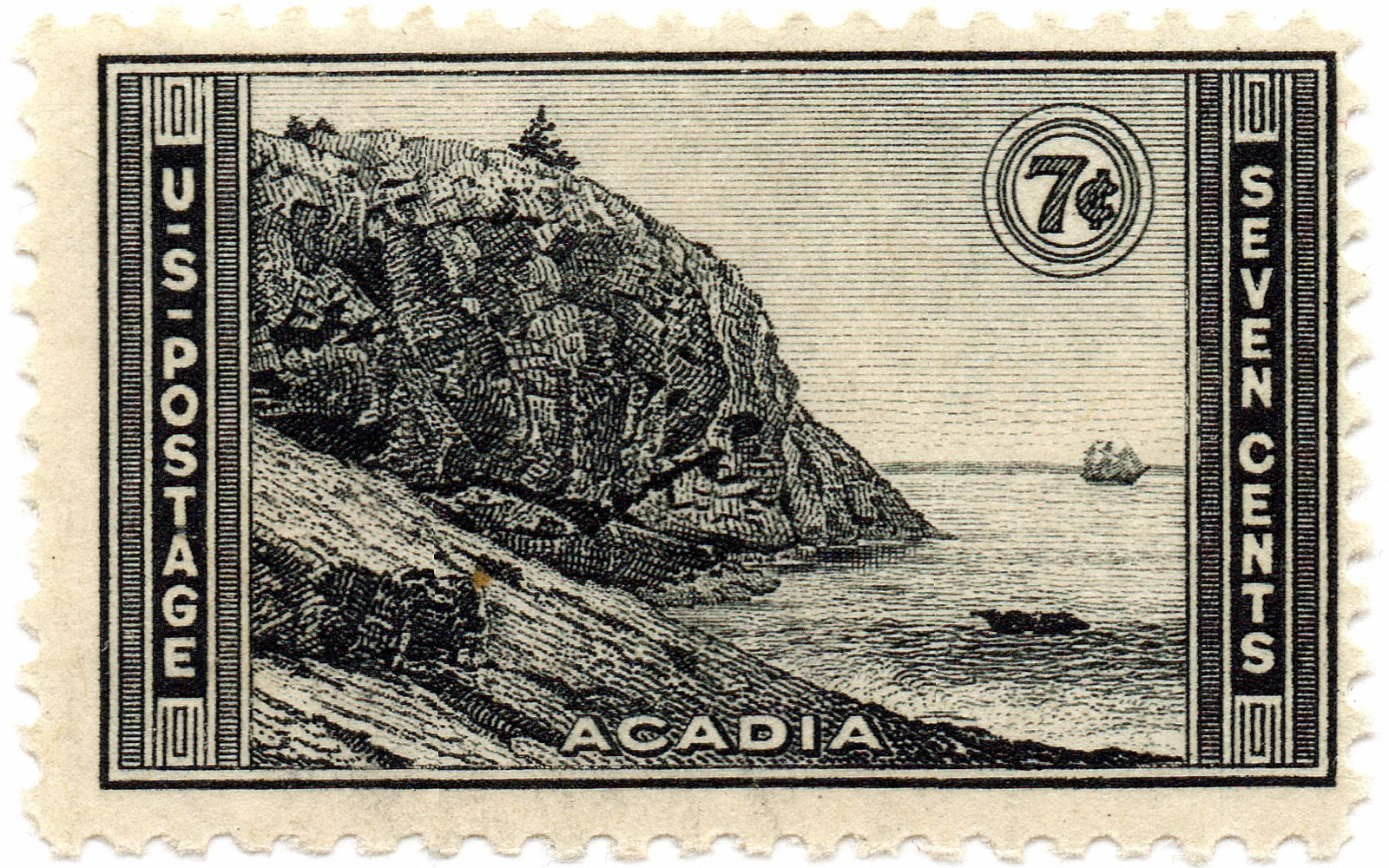 1934 Acadia National Parks stamp, the series behind the Follies