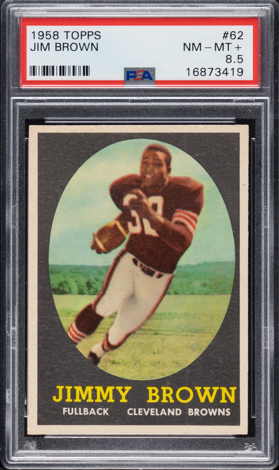Jim Brown 1958 Topps rookie card