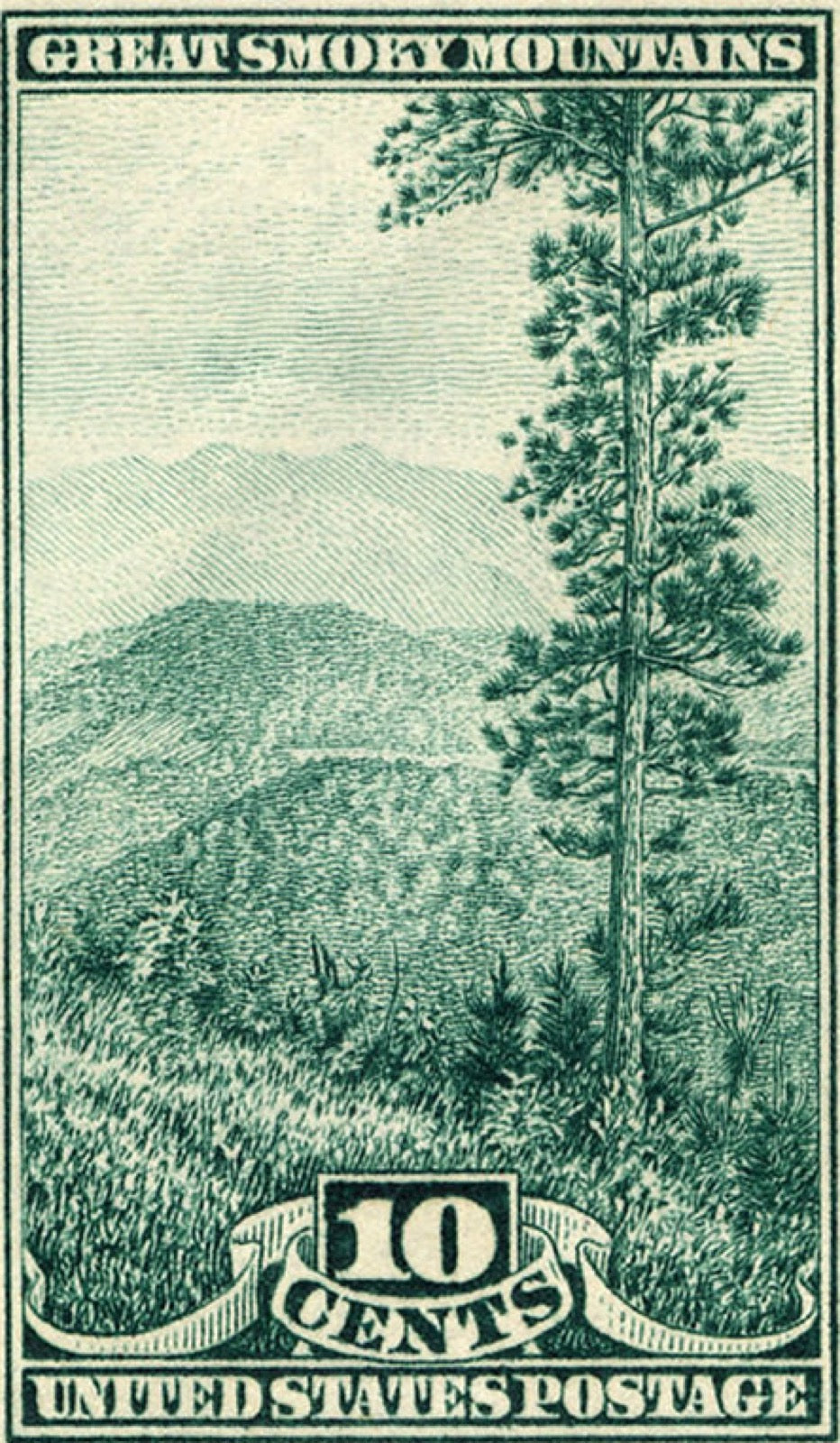 1937 Great Smoky Mountains commemorative stamp
