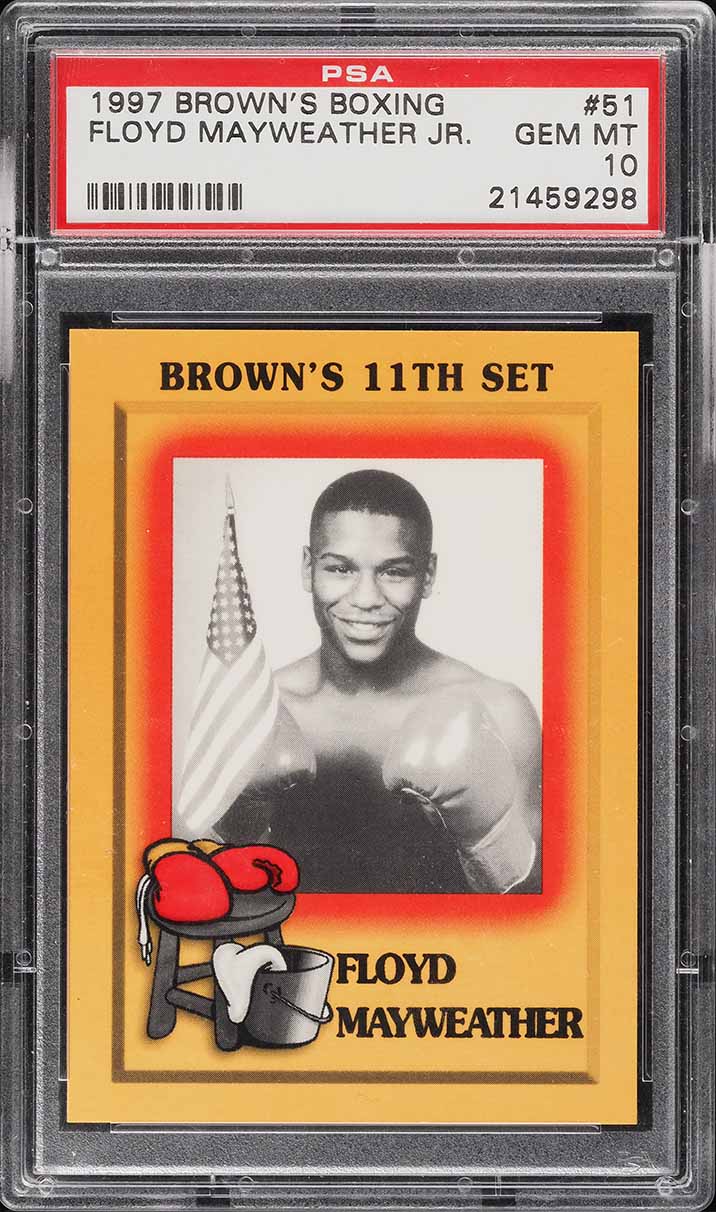 1997 Brown's Boxing Floyd Mayweather Jr. rookie card