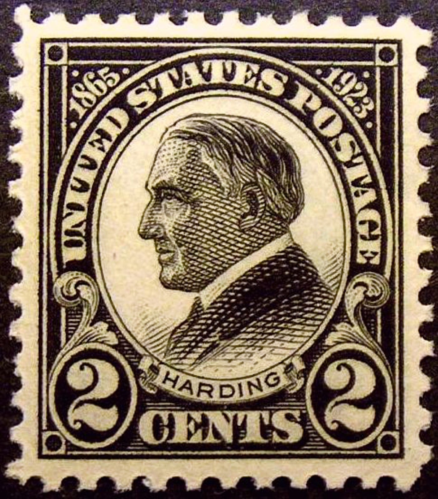 The 1923 Warren Harding memorial stamp