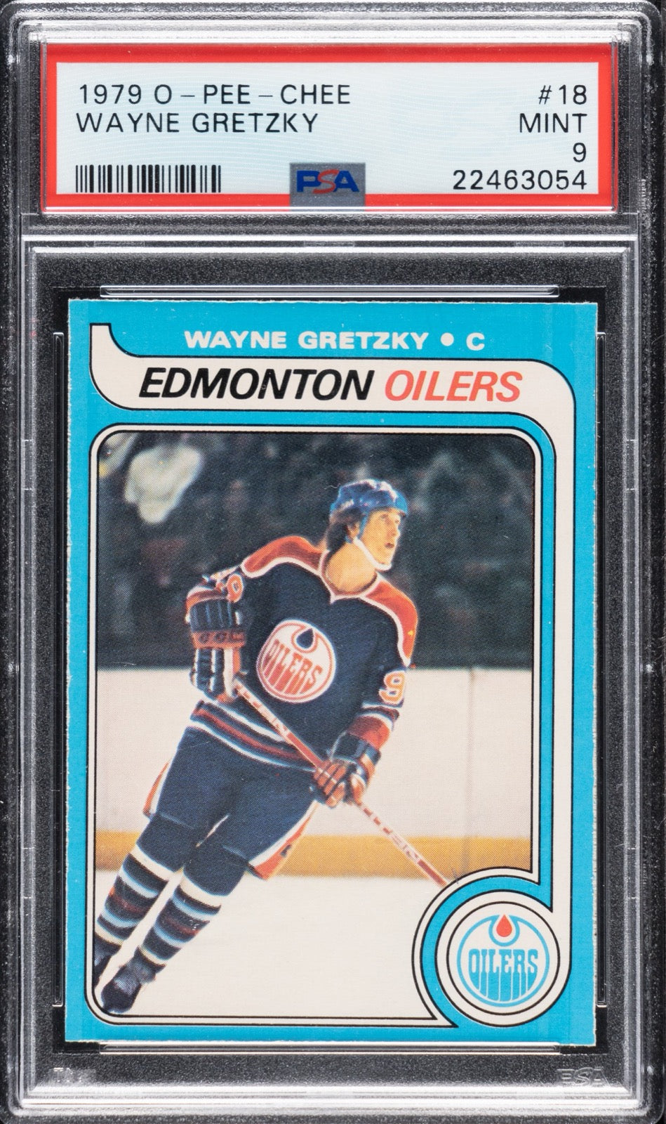 1979-80 O-Pee-Chee Wayne Gretzky rookie card, PSA 9