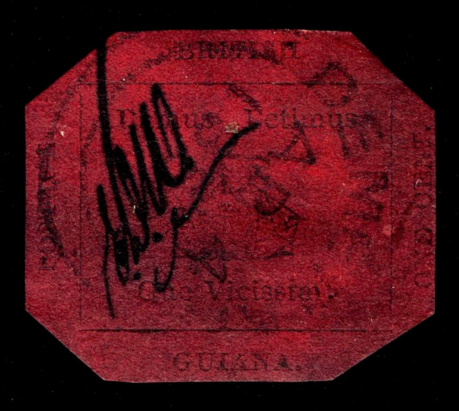 British Guiana One-Cent Magenta stamp