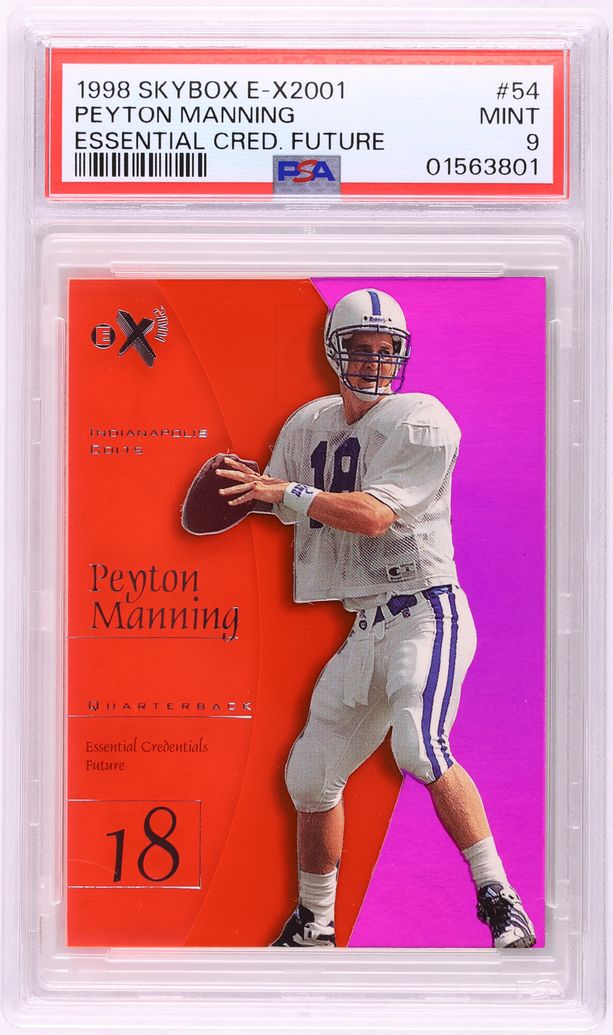 Peyton Manning 1998 Skybox E-X2001 Essential Credentials Future card