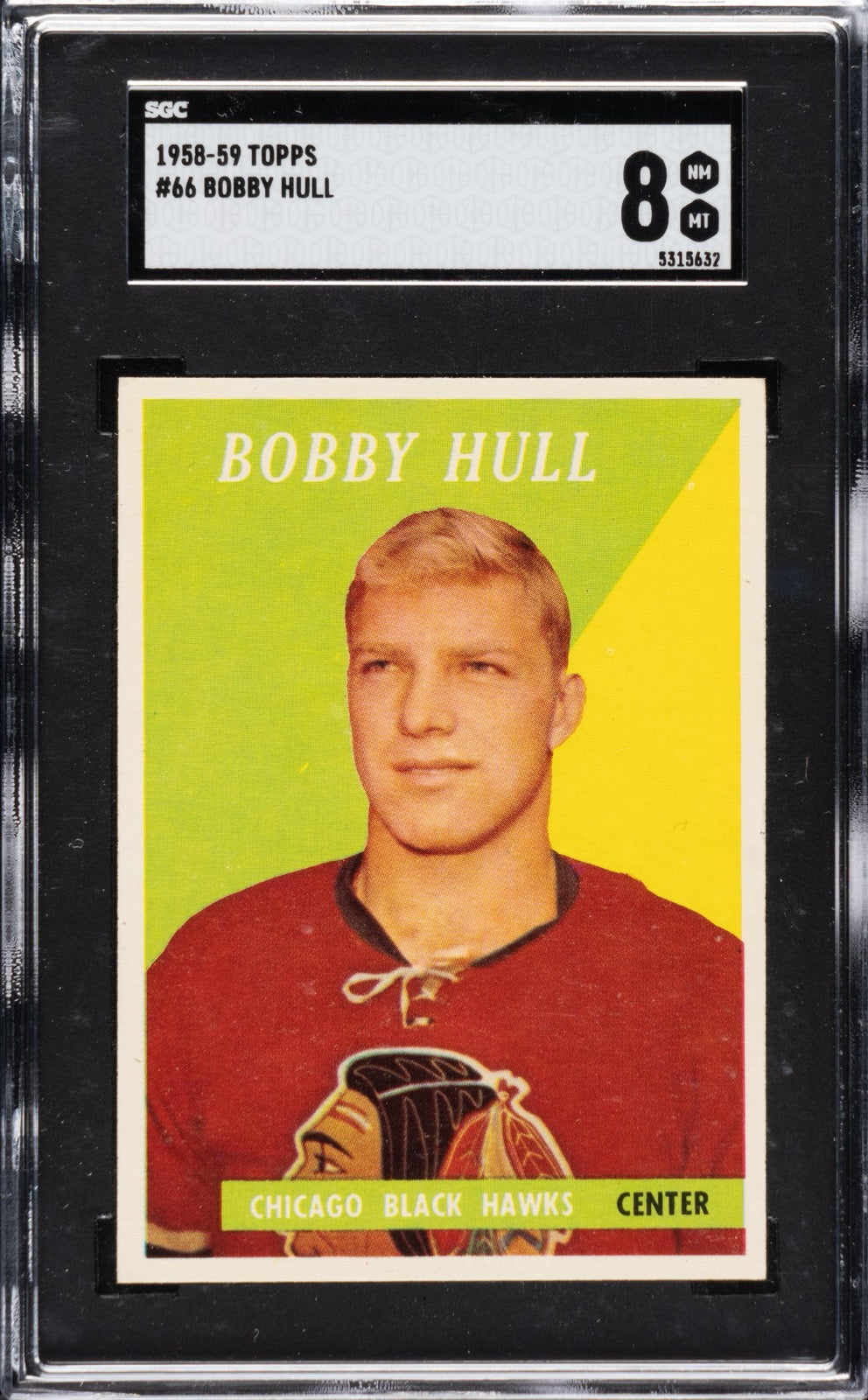 1958-59 Topps Bobby Hull rookie card