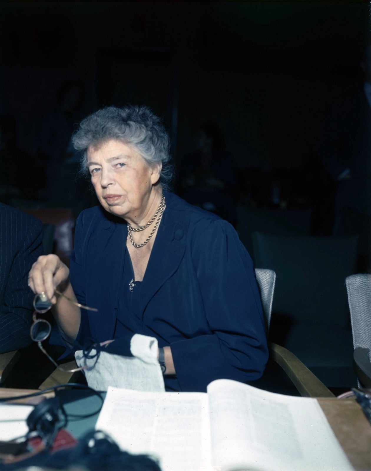 Eleanor Roosevelt, photographed around the time of the 1946 sale