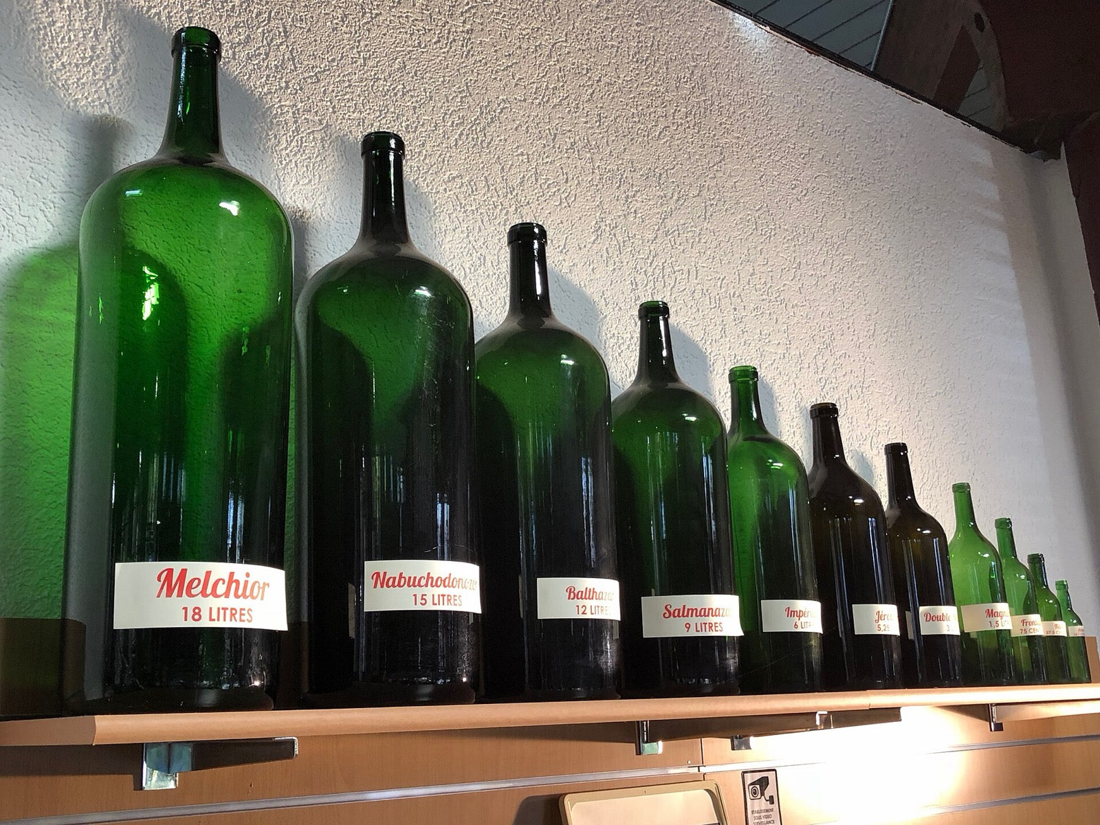 Wine bottles in a range of large formats