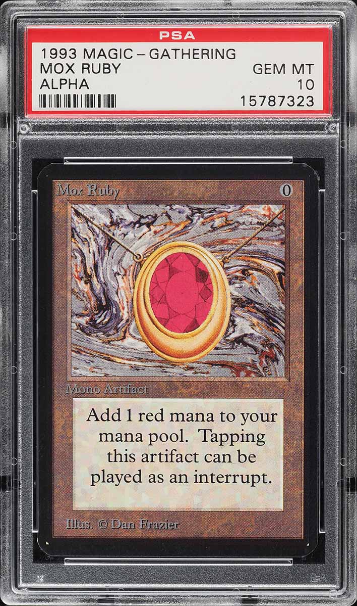 Alpha Mox Ruby graded PSA 10 Gem Mint