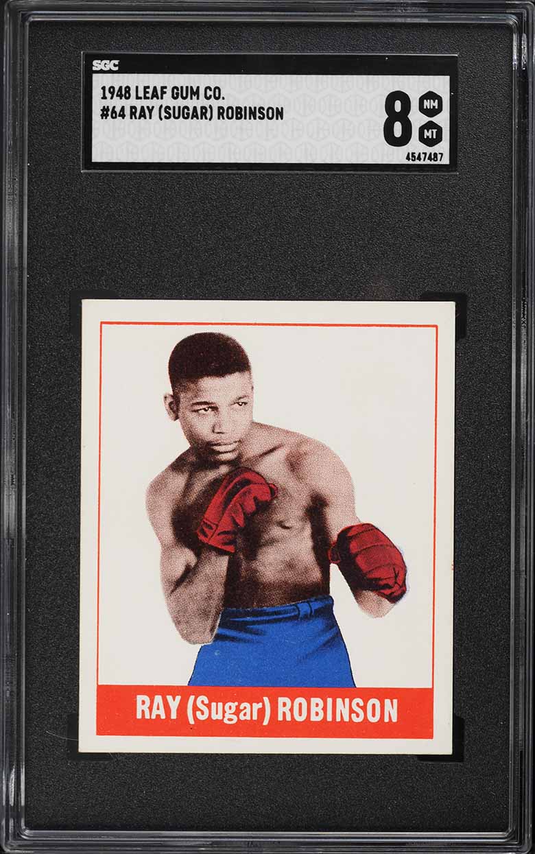 1948 Leaf Sugar Ray Robinson rookie card