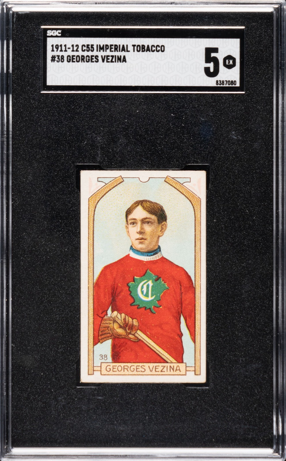 1911-12 C55 Georges Vezina rookie card