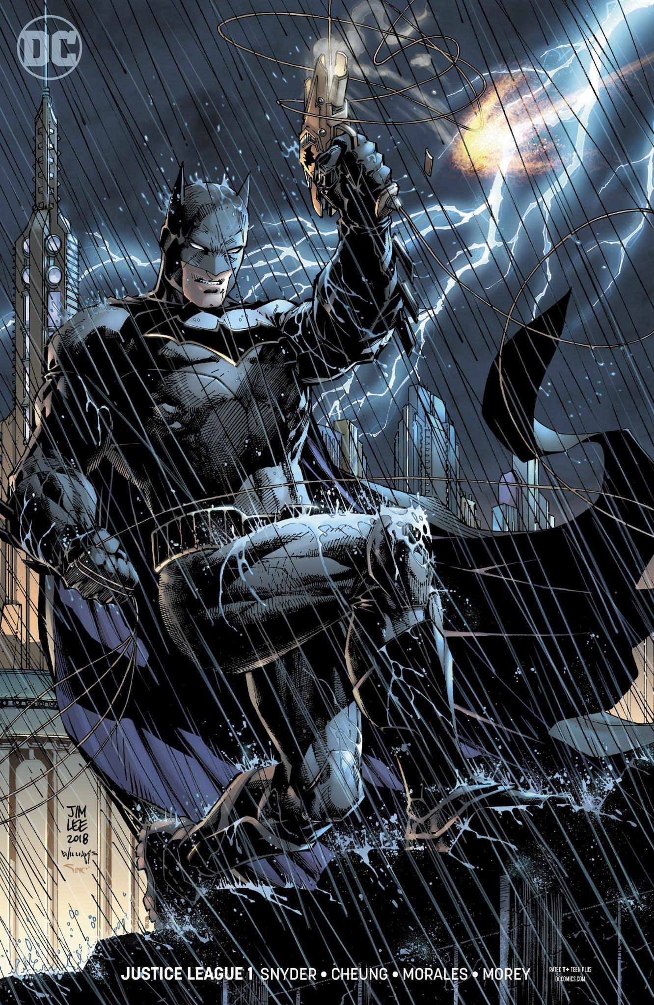 Promotional poster of Batman, by Jim Lee