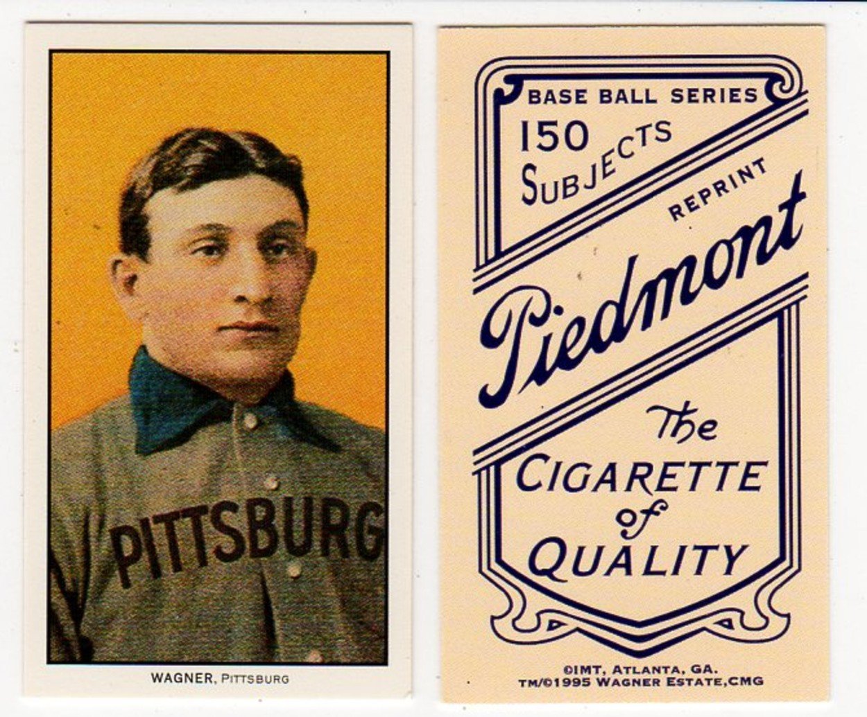 1909 to 1911 T206 Honus Wagner tobacco baseball trading card