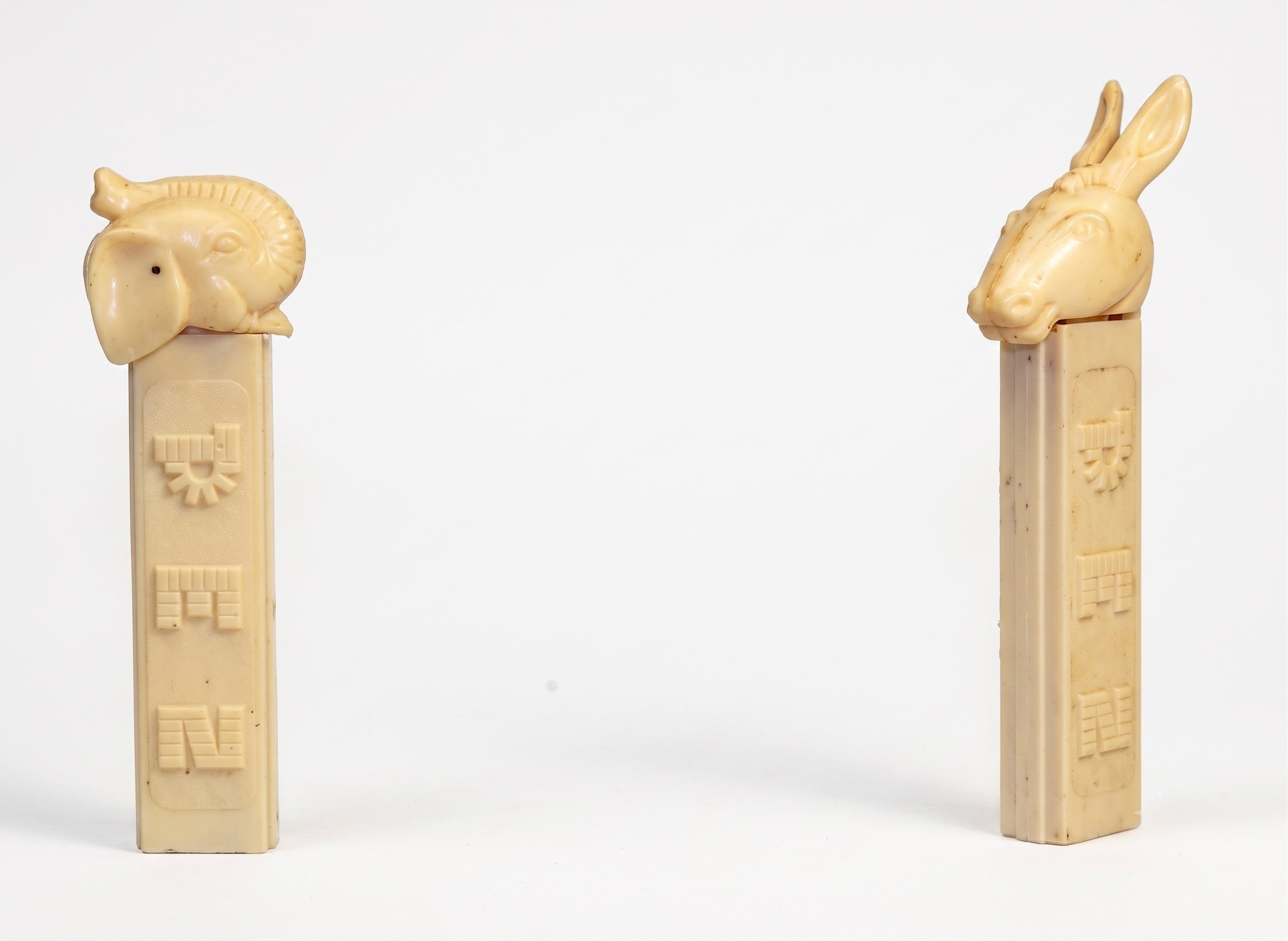 1961 political donkey and elephant PEZ sweet dispensers