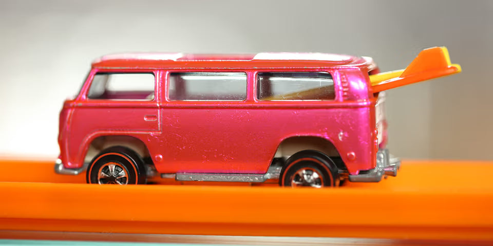 1969 Hot Wheels pink rear-loading Beach Bomb prototype