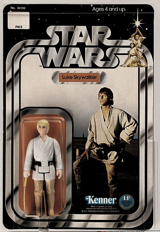 1978 Kenner Star Wars Luke Skywalker action figure with double-telescoping lightsaber