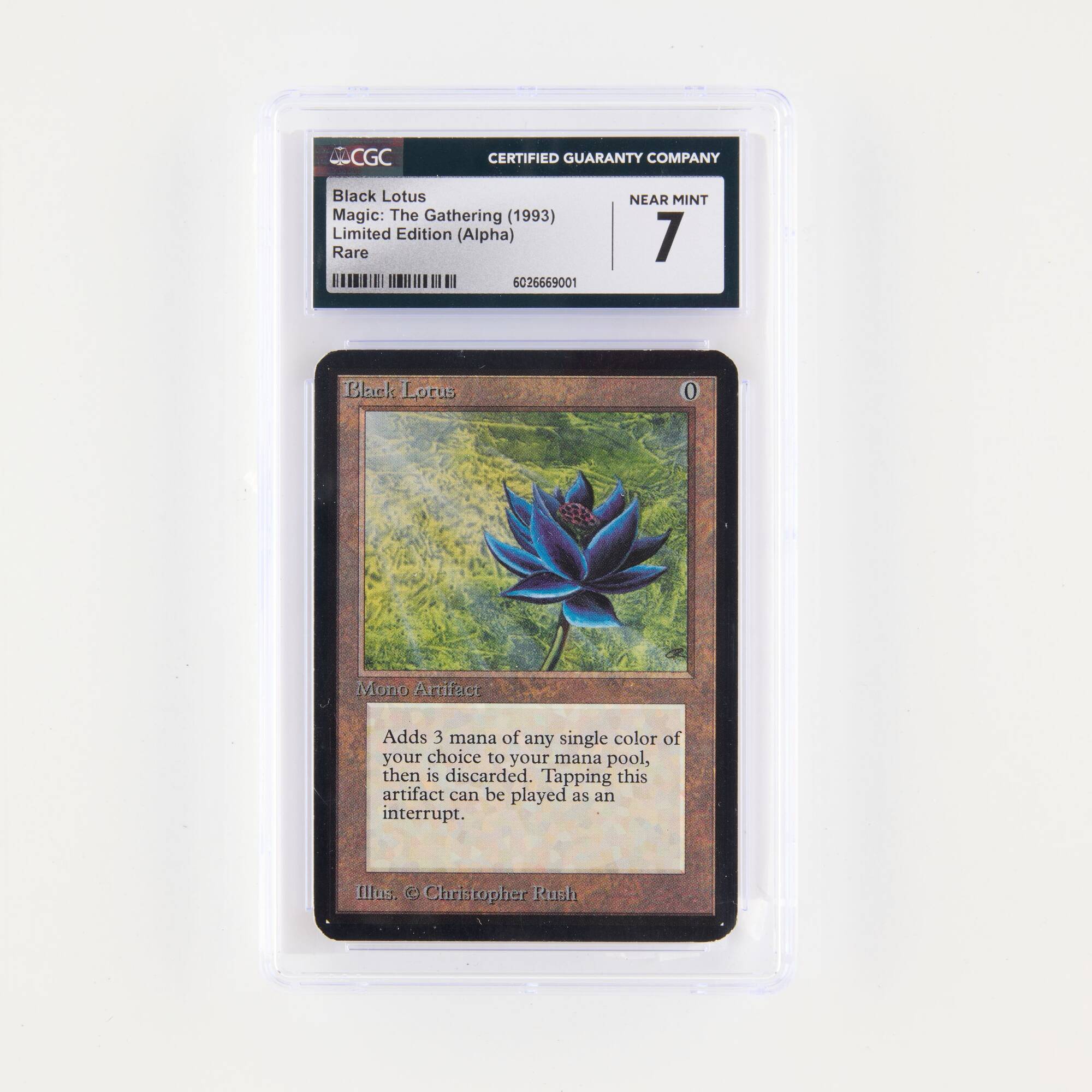 1993 Magic: The Gathering Alpha Black Lotus trading card