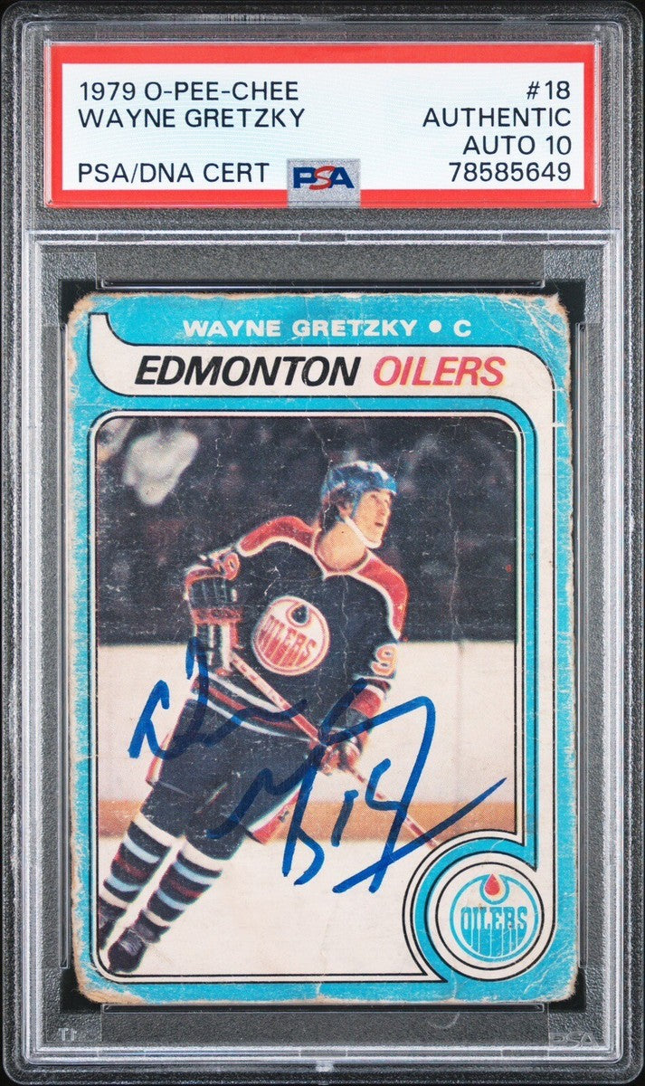 1979-80 O-Pee-Chee Wayne Gretzky rookie card, PSA 10
