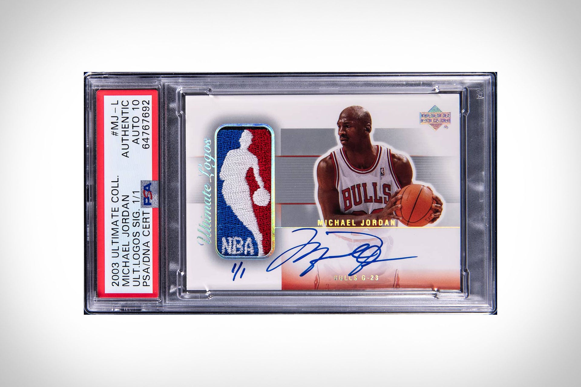 Michael Jordan 2003-04 Ultimate Collection Logoman card