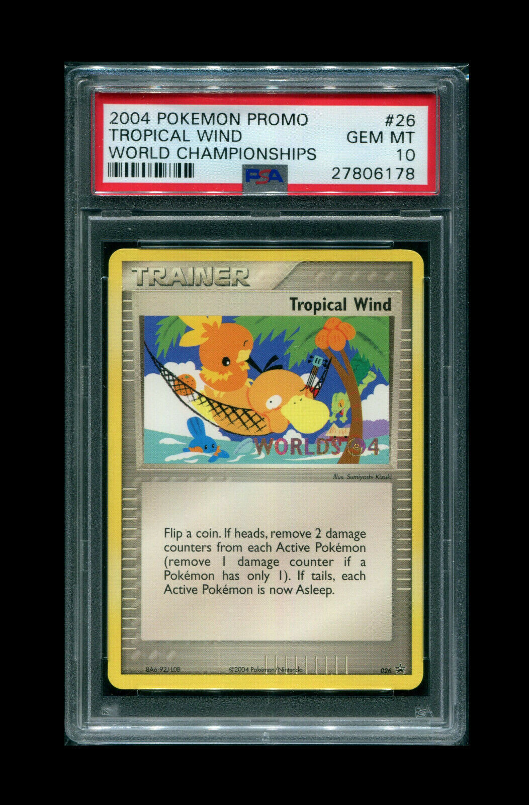 2004 Pokémon World Championships tropical wind promotional trading card