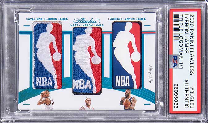 LeBron James Flawless Triple Logoman patch card