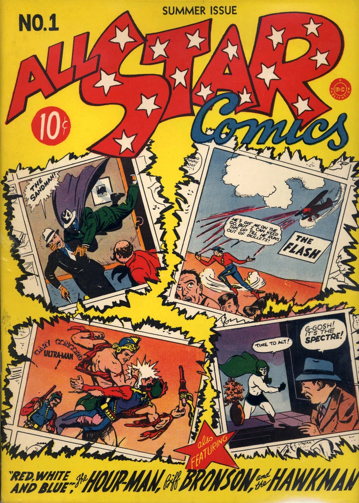 All-Star Comics #1 cover featuring multiple Golden Age heroes