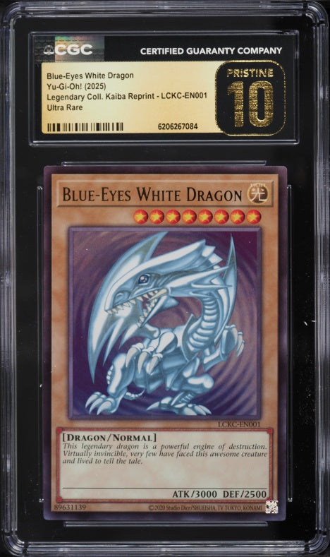 Blue-Eyes White Dragon Jump Festa 2000 promo card, graded CGC 10