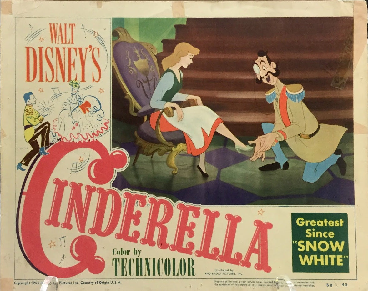 Jumbo lobby card from Disney's movie Cinderella