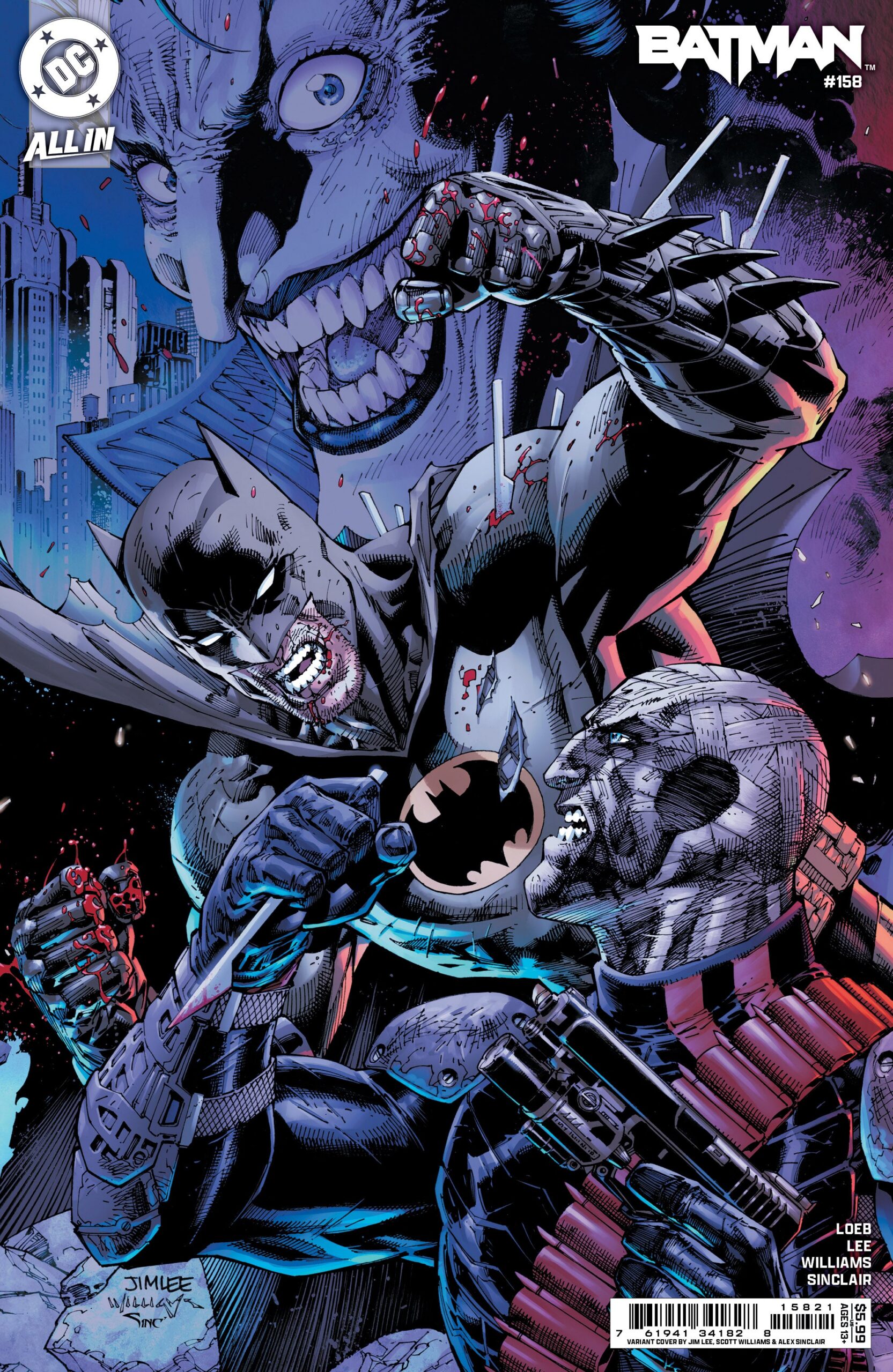 Cape and Cowl Comics - Batman #158 (Batman Hush 2 #1) Cover B Jim Lee &amp; Scott Williams