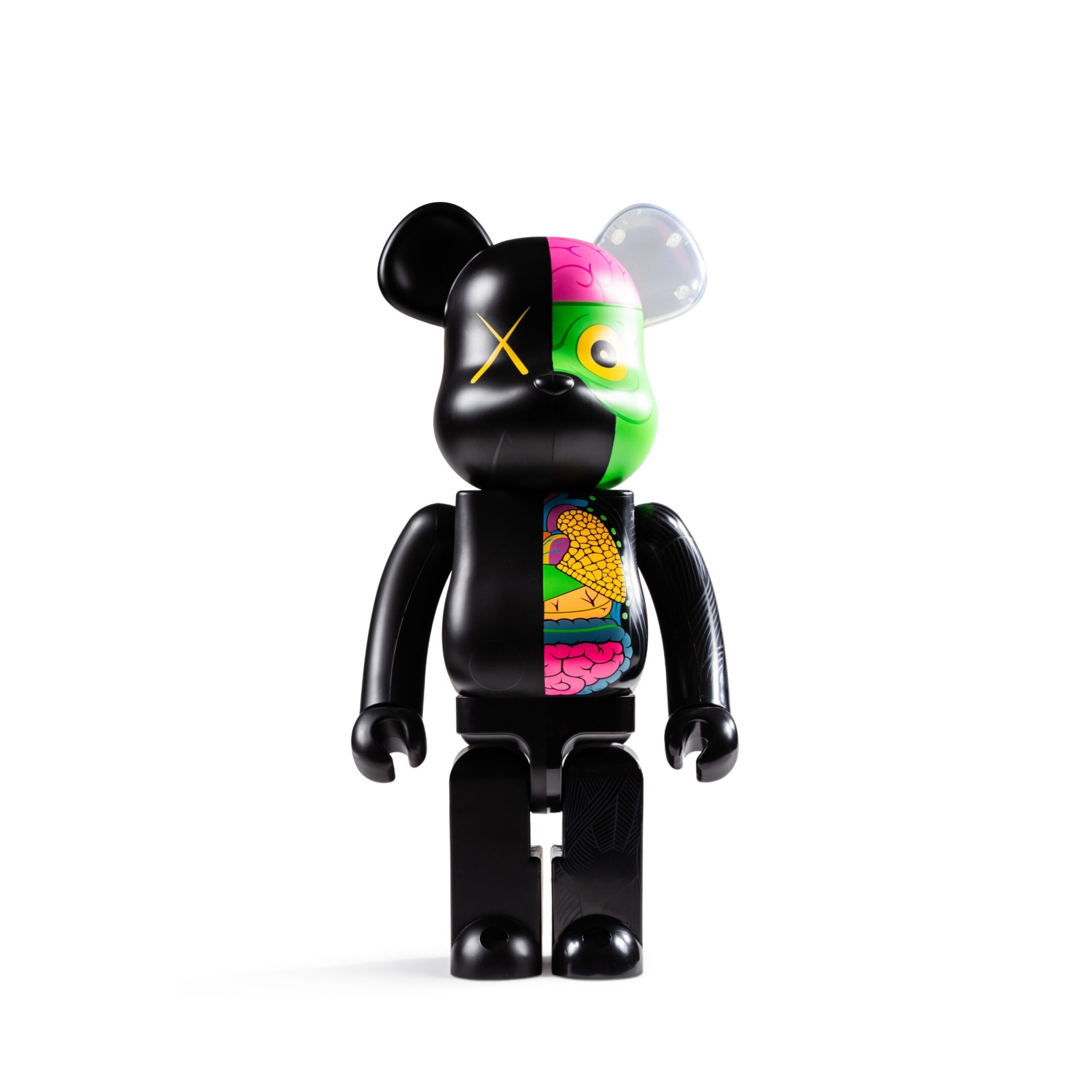 The 1000% scale KAWS dissected companion Bearbrick figure.