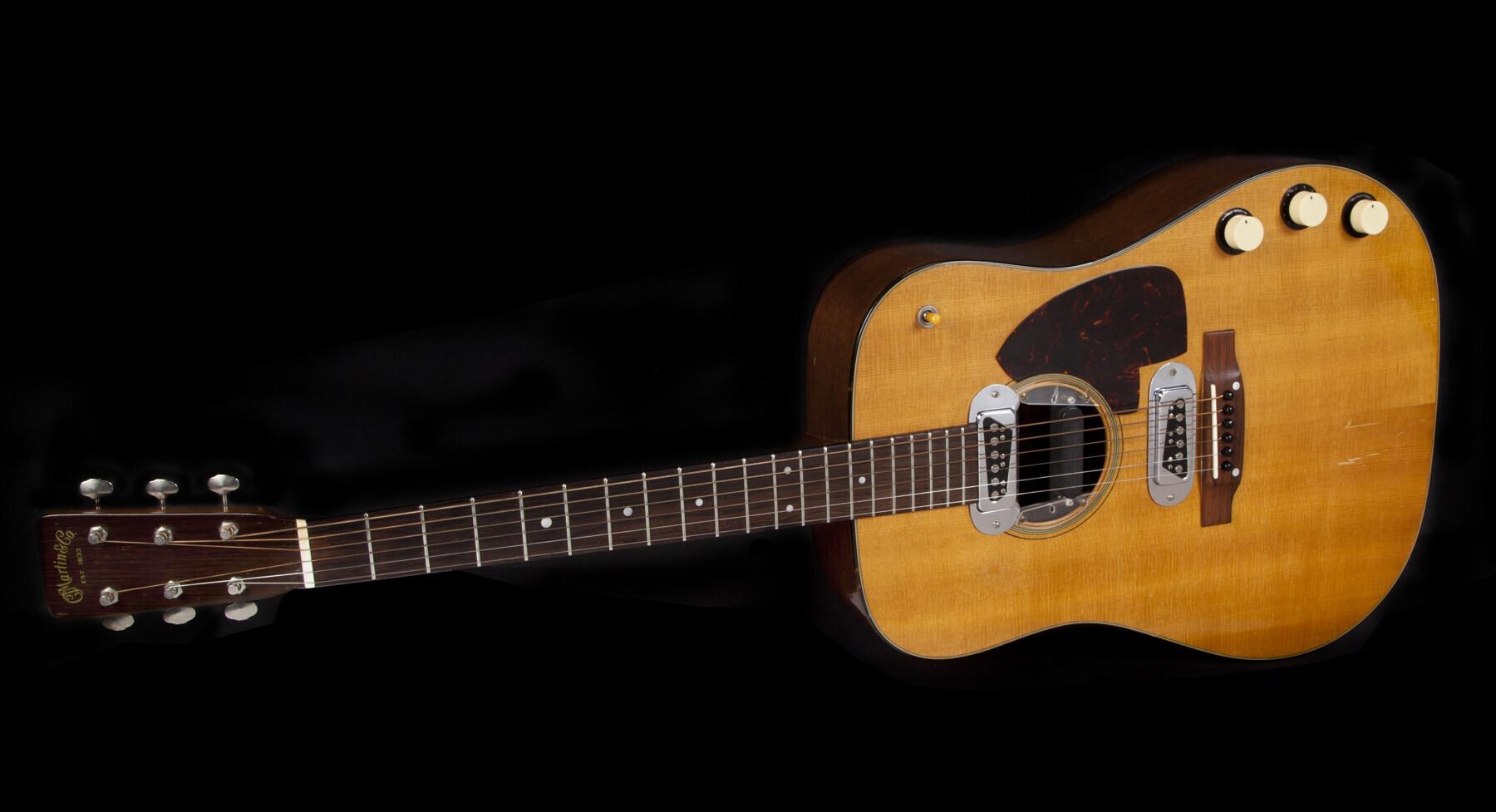 Acoustic-electric guitar associated with Kurt Cobain