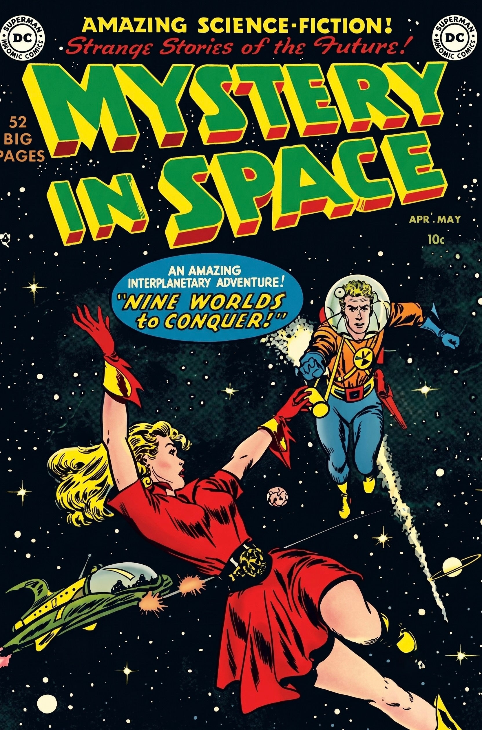 Mystery in Space #1 Carmine Infantino science fiction cover