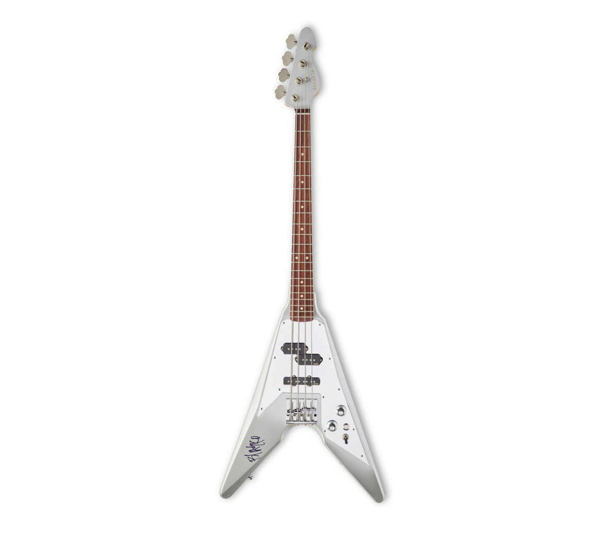 Rob Blasko Nicholson custom Dunable V stage bass guitar