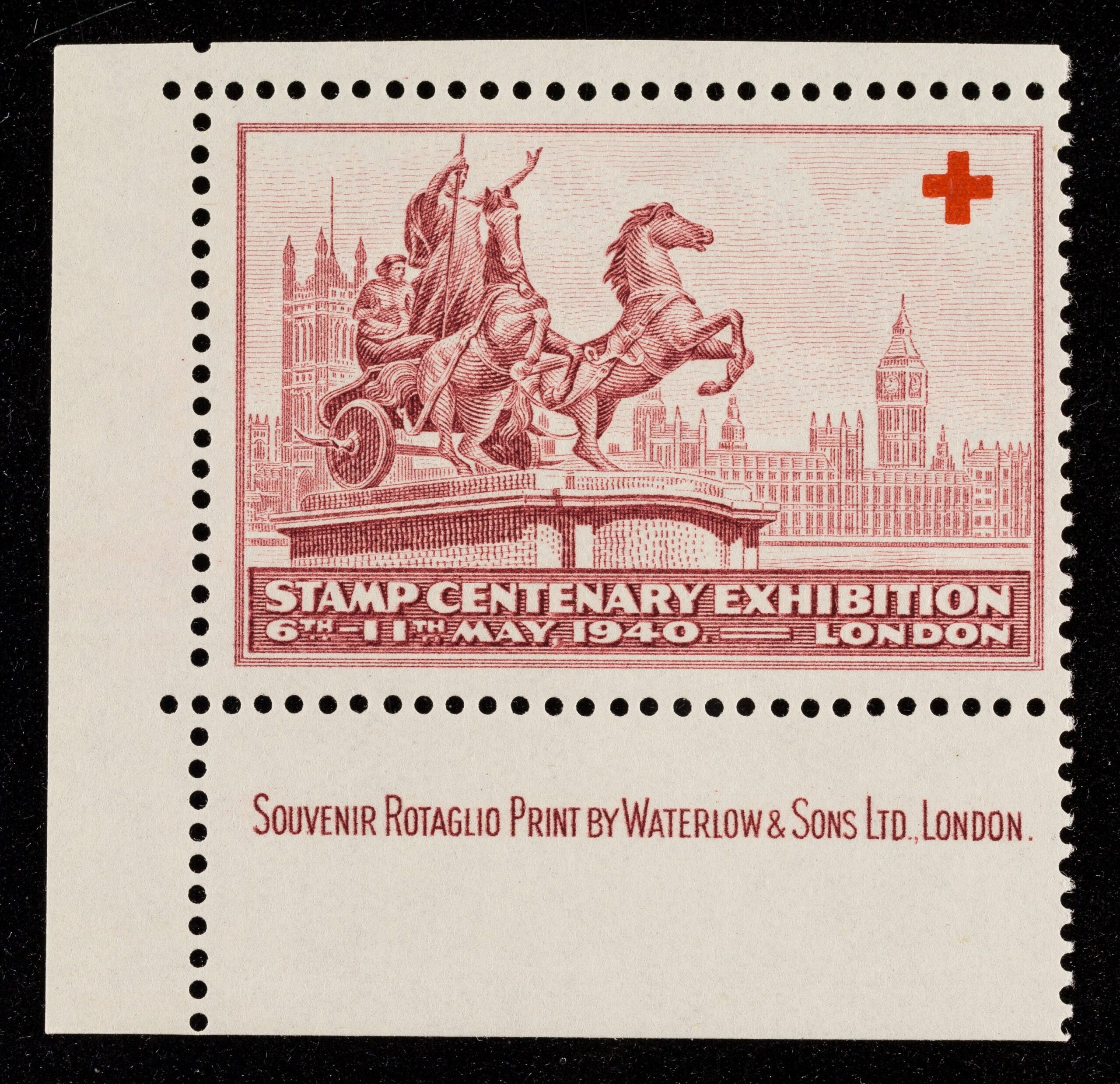 Stamp centenary exhibition 6th-11th, 1940. London.