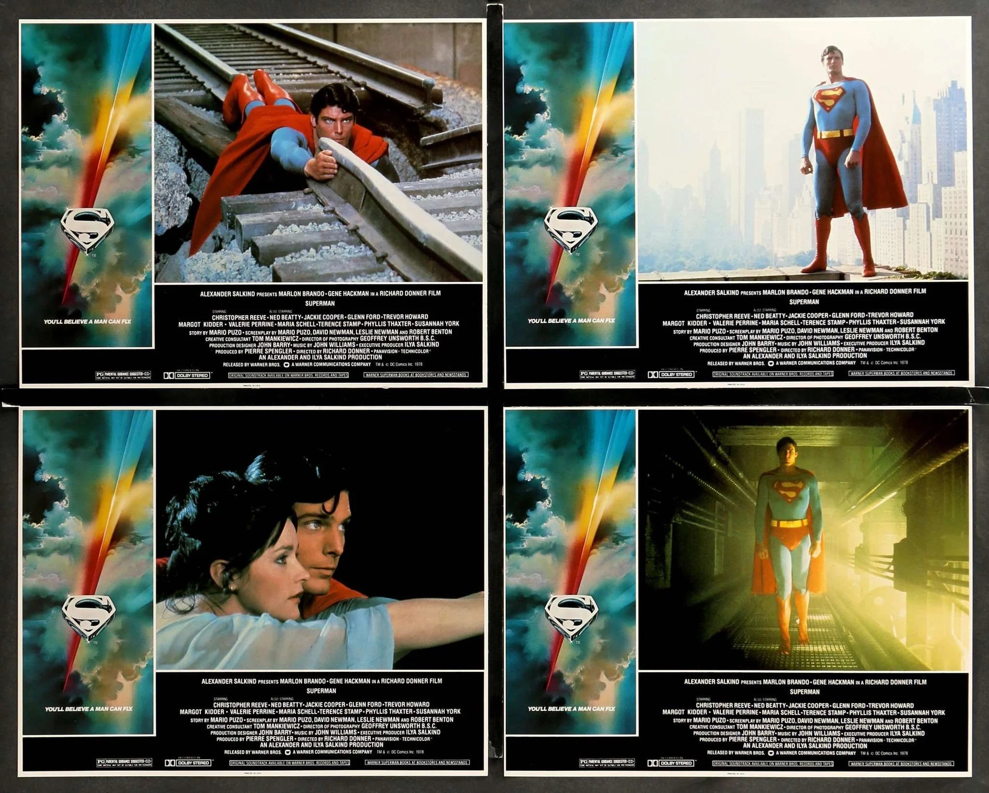 Superman: The Movie (1978) Lobby Card Posters