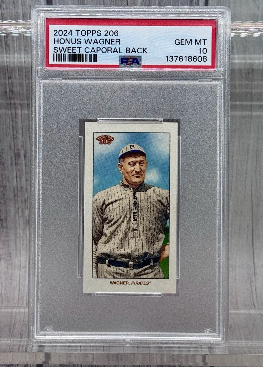 T206 Honus Wagner, Sweet Caporal back variant