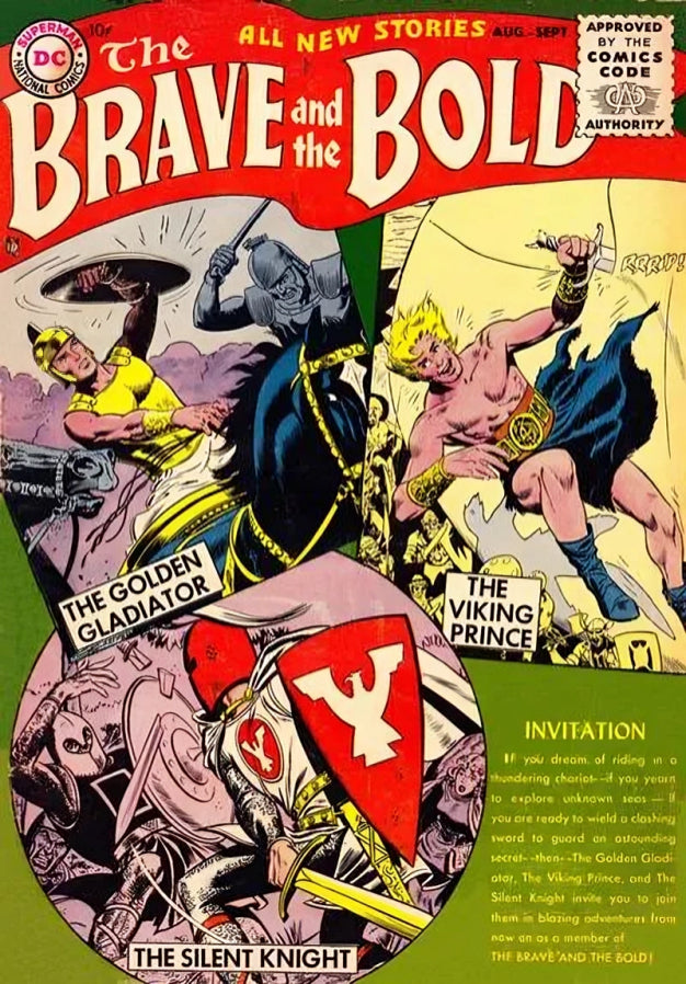 The Brave and the Bold #1 medieval adventure cover