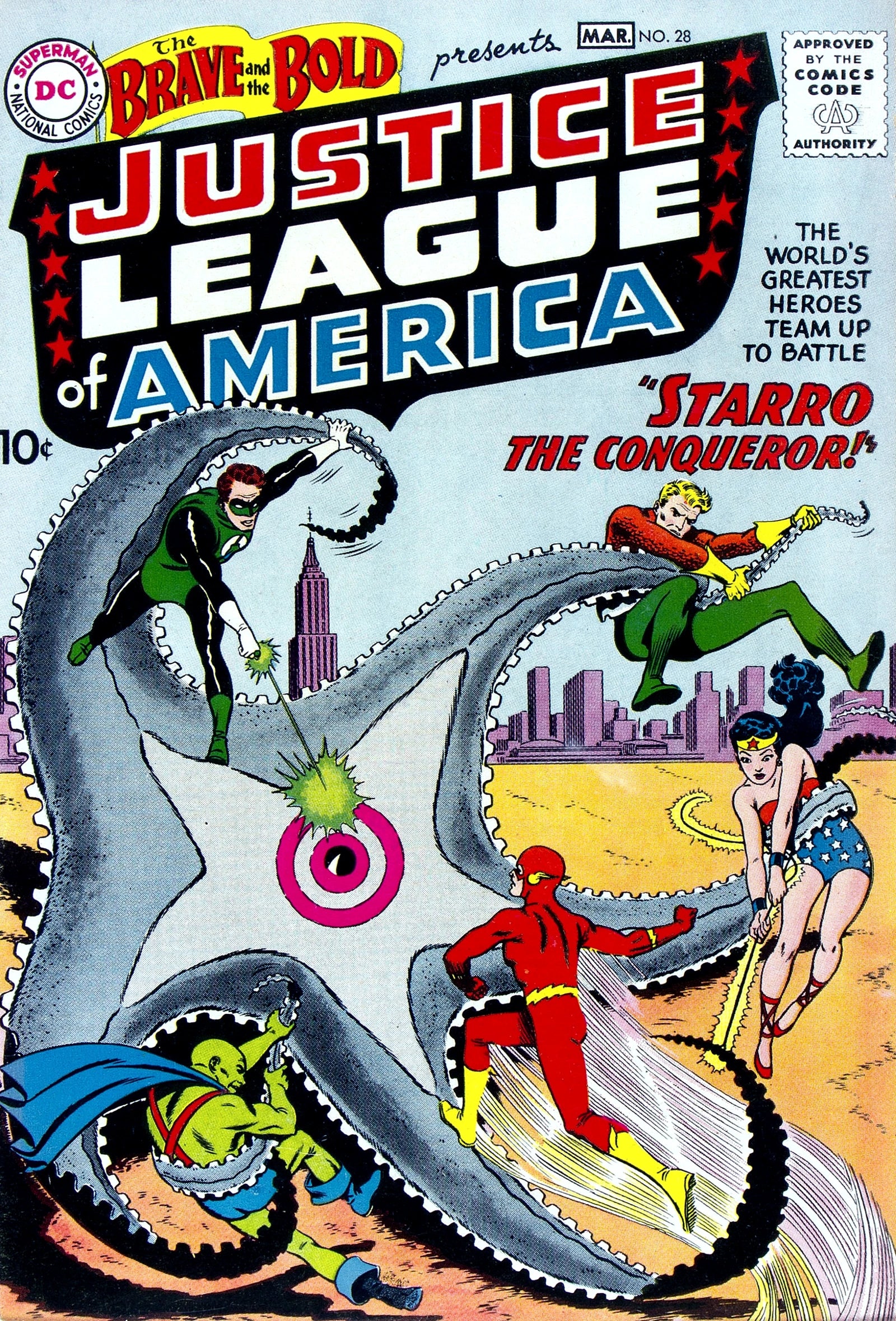 Brave and the Bold number 28 1960 first Justice League appearance