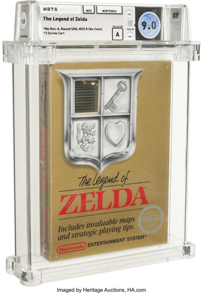 The Legend of Zelda video game for the Nintendo Entertainment System