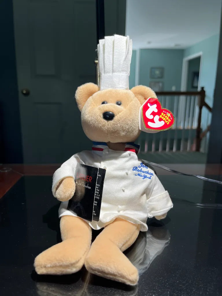 The limited edition 2006 Chef Robuchon Ty Beanie Baby bear.