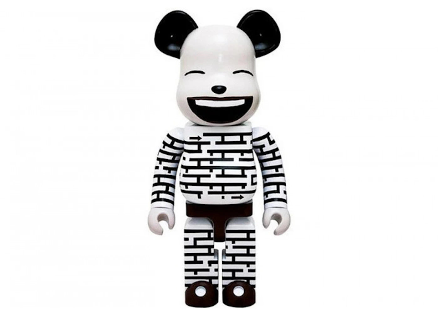 The 1000% scale Bearbrick figure designed by Chinese artist Yue Minjun.