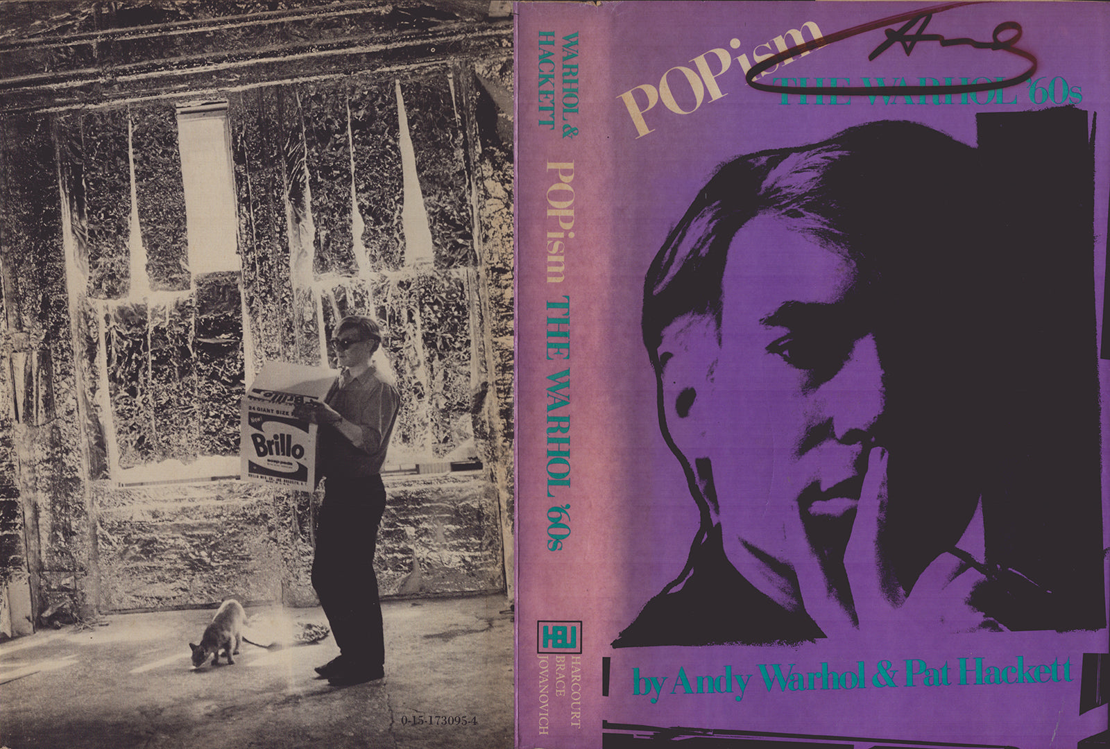 Andy Warhol signed dust jacket, POPism, 1980