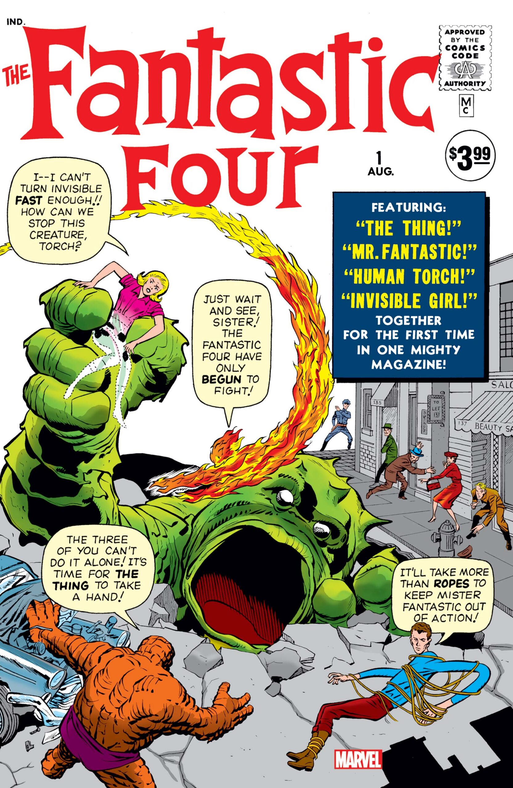 Comic cover of Fantastic Four #1