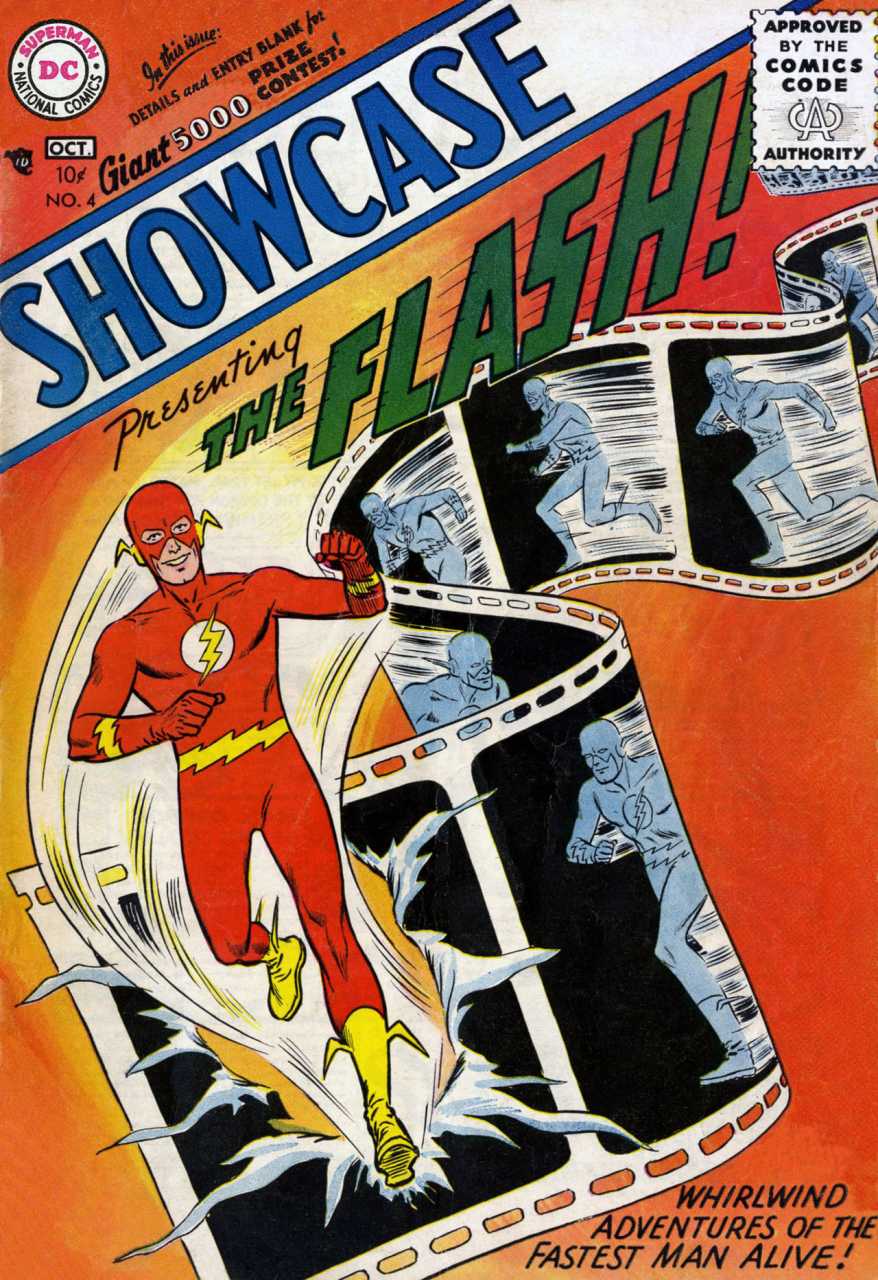 Showcase number 4 1956 first Silver Age Flash Barry Allen