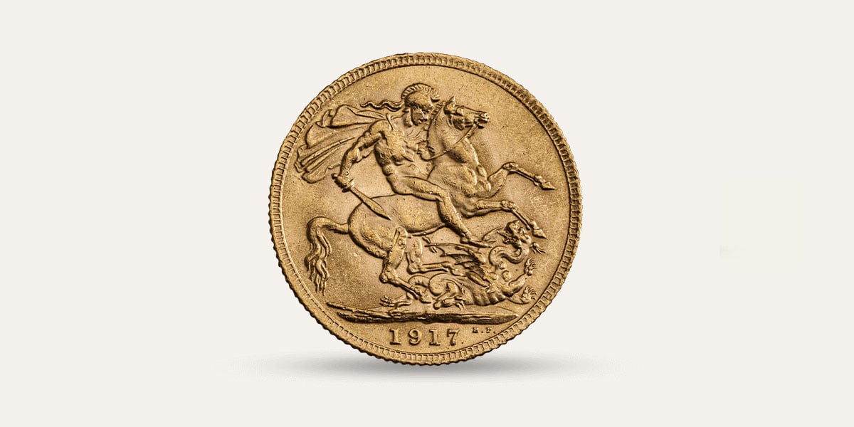 1917 George V Gold Sovereign, a coin considered an "enigma of rarity" whose scarcity is deeply tied to post-World War I global economic shifts. Although the London Mint officially produced over one million of these coins—identifiable by their lack of a specific mint mark—the vast majority were retained by the Bank of England and later melted down in the United States to settle war debts. As a result of this mass melting, it is believed that only 41 examples of the 1917 London Sovereign exist today, transforming it into a fascinating and highly coveted numismatic treasure.